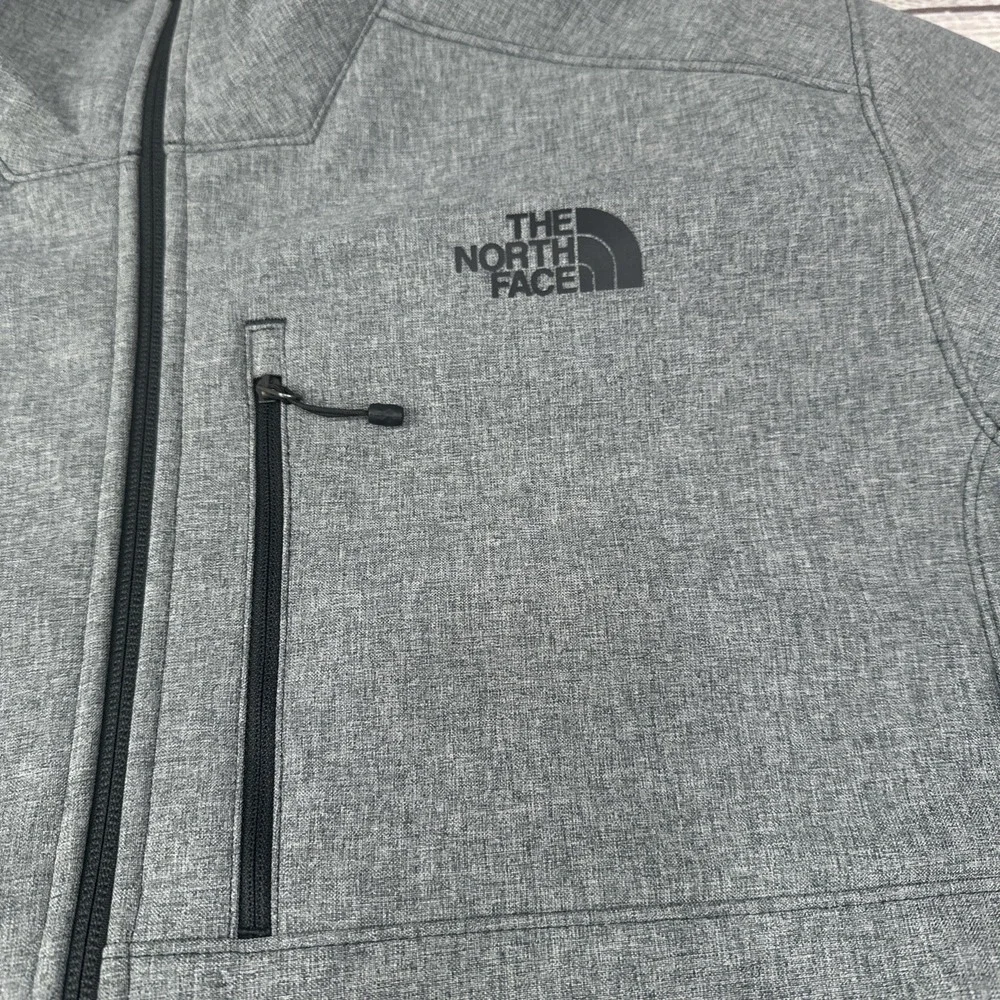 Mens XL The North Face Gray Full Zip Up Jacket Amazon Logo On Arm